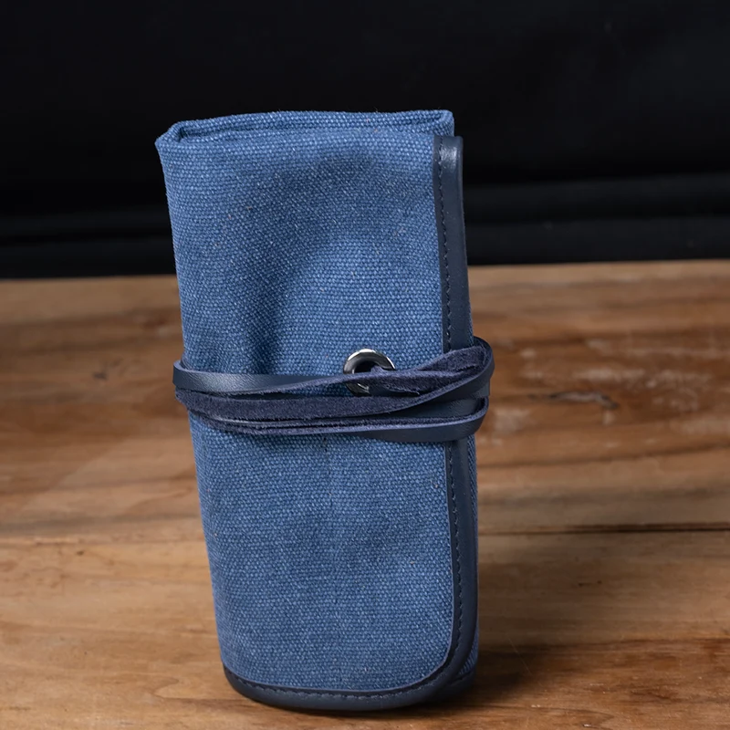 Marmotte toile cuir 5 montres Denim