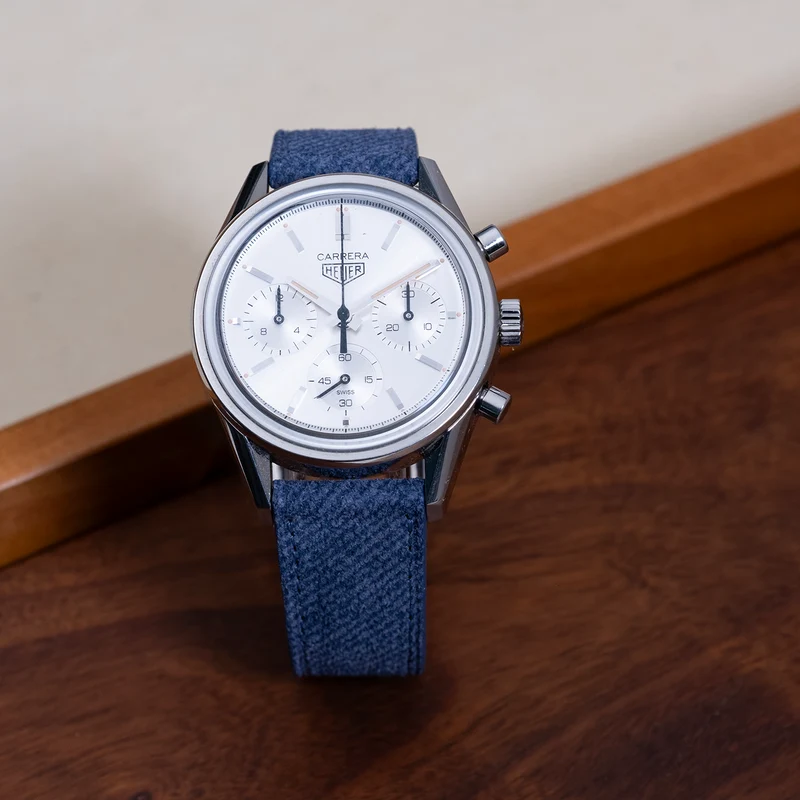 Bracelet de montre suède blue denim