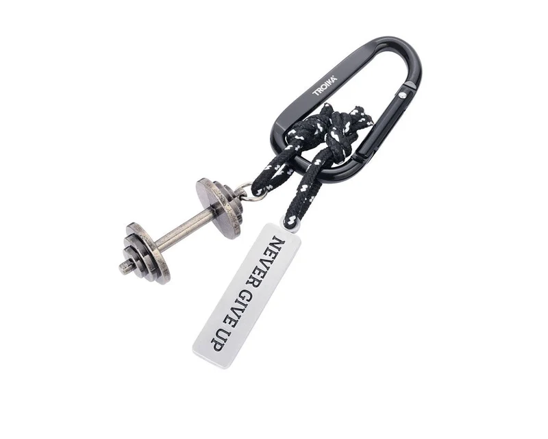 TROIKA Keychain "NEVER GIVE UP"