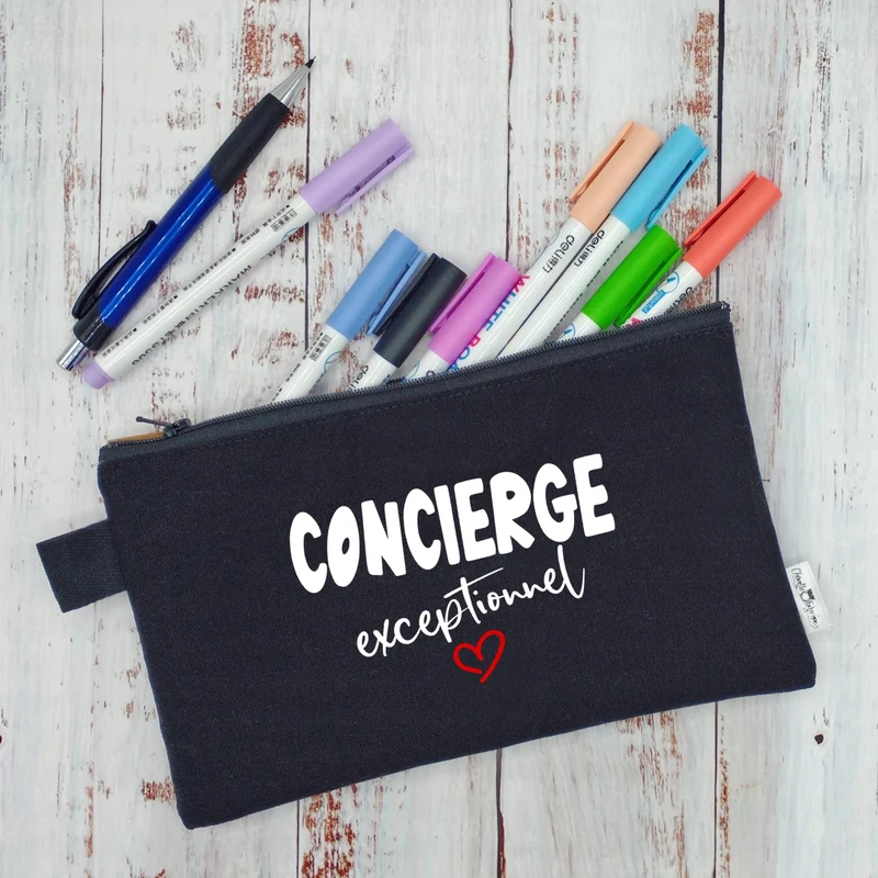 (CHOIX COULEURS & PROFESSION) Étui à crayons - Concierge (ou autre) exceptionnel - v4