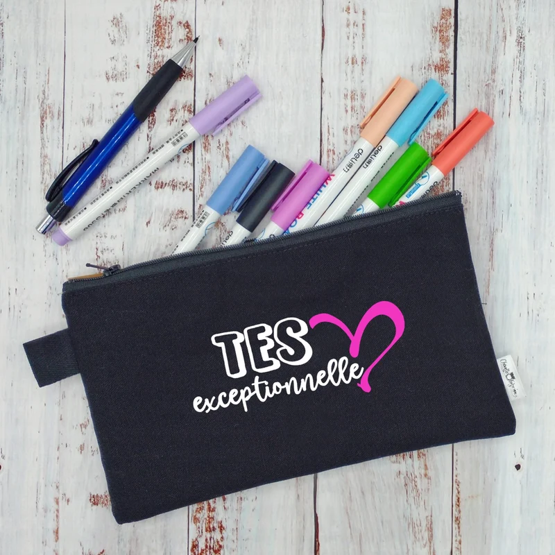 (CHOIX COULEURS & PROFESSION) Étui à crayons - TES (ou autre) exceptionnelle - v3