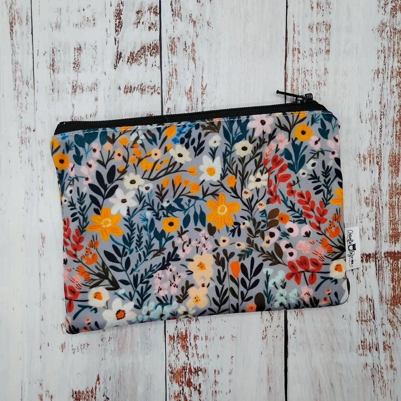 Sac réutilisable pour collation ou sandwich – Fleurs - Jardin doré / Golden garden