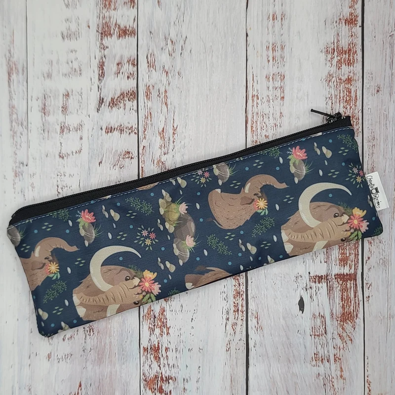 Pochette à ustensiles, brosse à dents, etc. - Sac réutilisable, lavable et imperméable - Mammouth