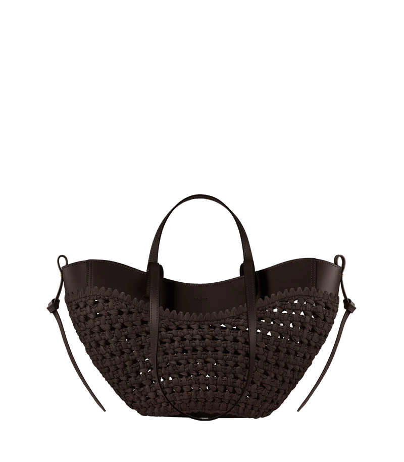Cyme Mini - Raphia Ébène