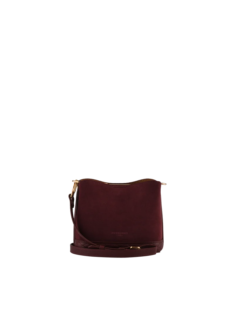 Manhattan Daim - Besace Nano bordeaux