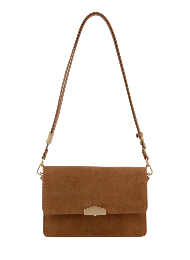 Anjou Daim - Porté épaule camel MM