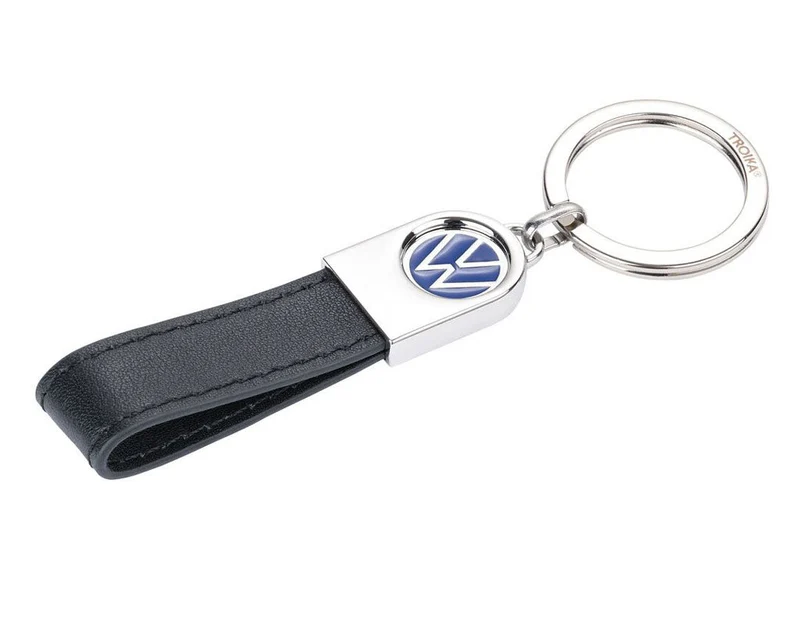 TROIKA Leather Keychain "VW LEATHER"