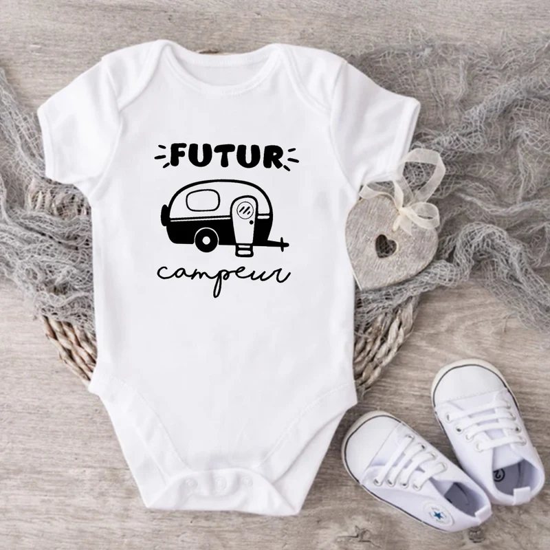 Cache-couche pour bébé - CAMPING - Futur campeur - Roulotte - V9