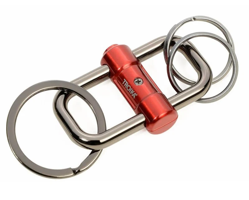 TROIKA Keychain "2-WAY-KEY" - Red