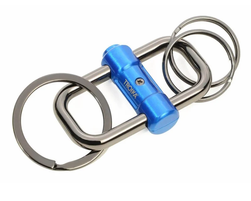 TROIKA Keychain "2-WAY-KEY" - Blue