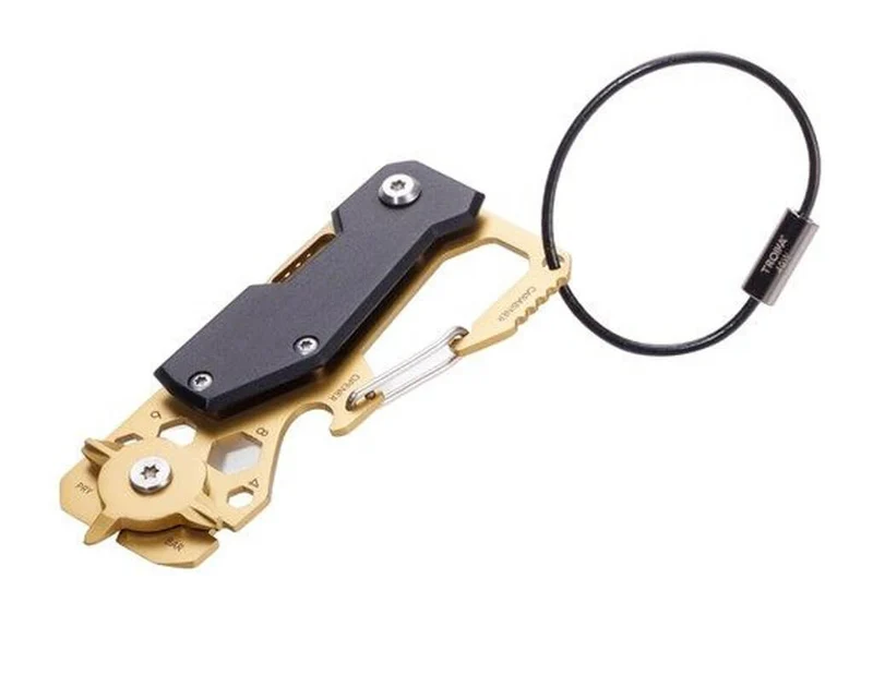 TROIKA Key Organizer and Mini Tool "TOOLINATOR" - Gold
