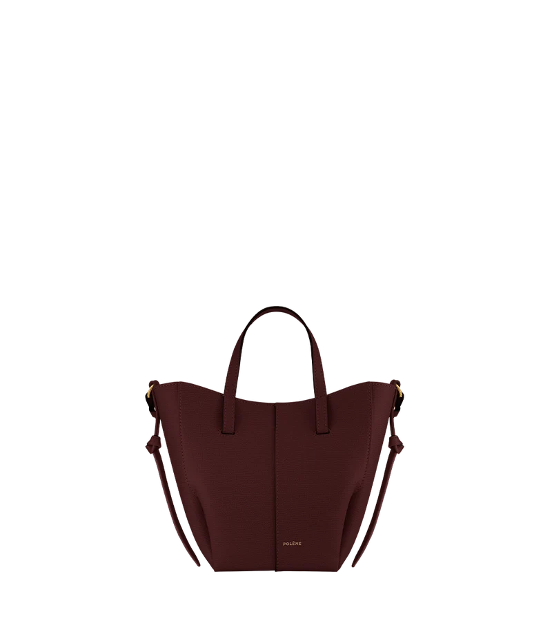 Cyme Tote Nano - Cerise Noire Grainé