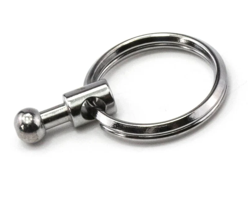 TROIKA Replacement Rings for "PATENT" Keyring Shiny, Set of 5