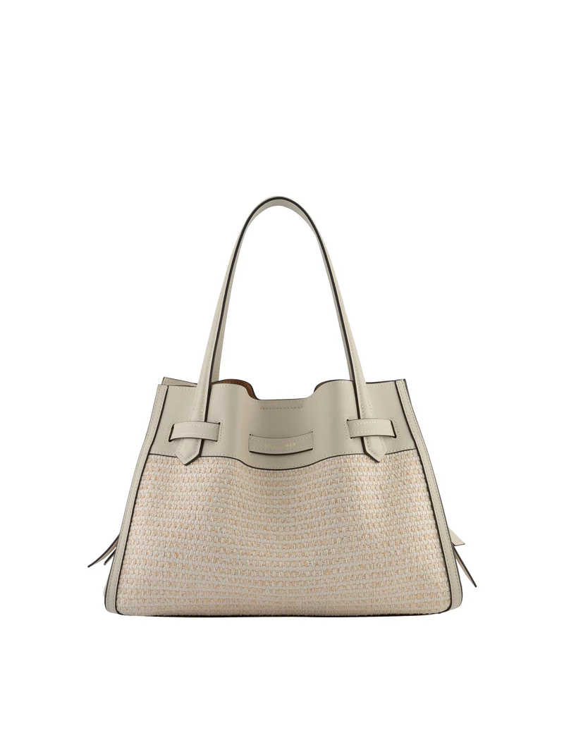 Blossom Tressé - Porté main beige MM