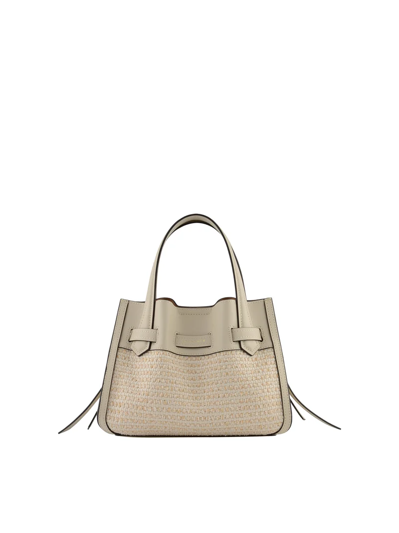 Blossom Tressé - Porté main beige PM