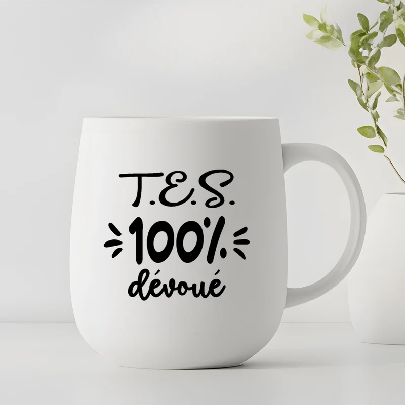 Décalque de vinyle - TES - TES 100% dévoué (MASCULIN) V1