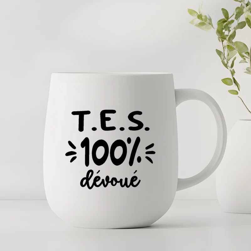 Décalque de vinyle - TES - TES 100% dévoué (MASCULIN) V2