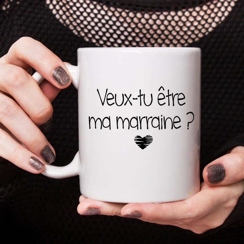 Décalque de vinyle - MARRAINE - Veux-tu être ma marraine ? V9