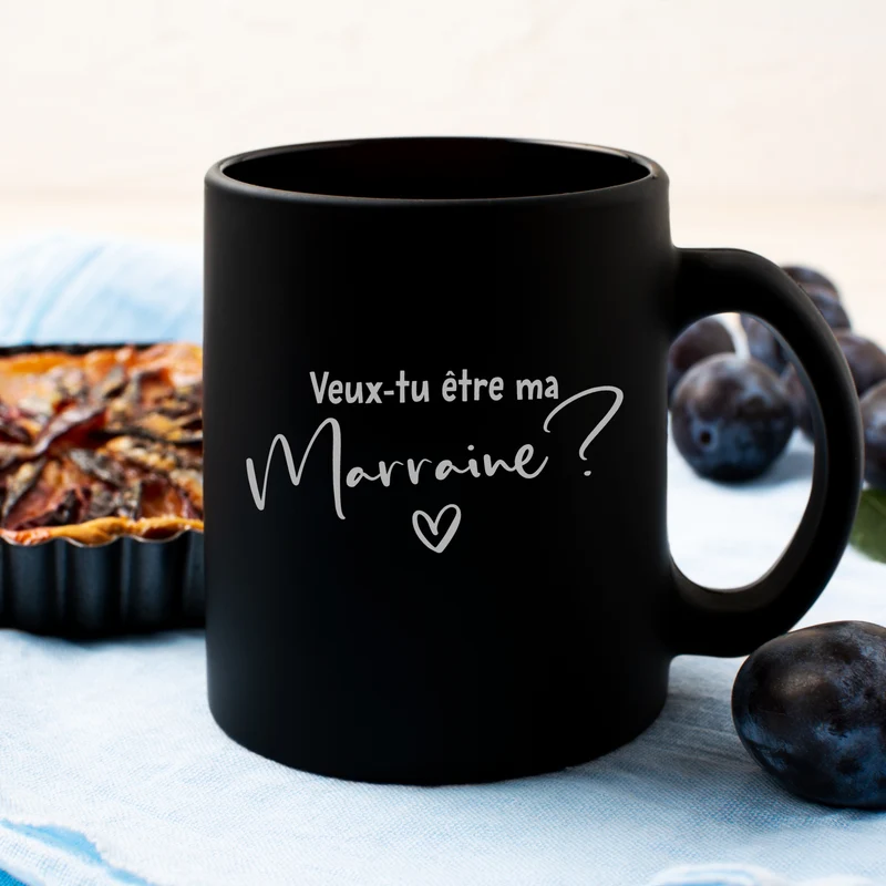Décalque de vinyle - MARRAINE - Veux-tu être ma marraine ? V8