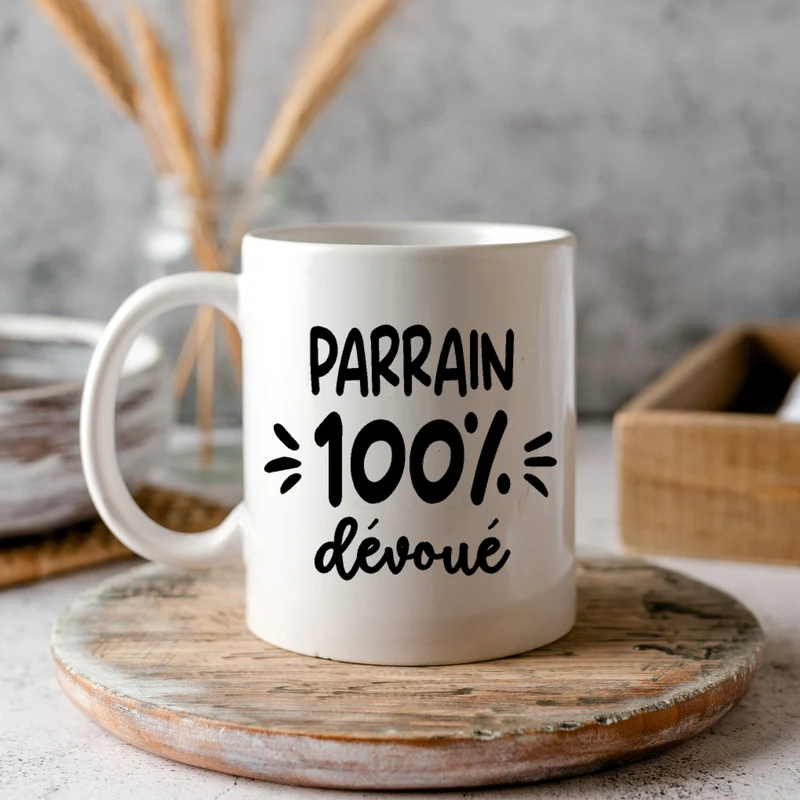 Décalque de vinyle - PARRAIN - Parrain 100% dévoué V2