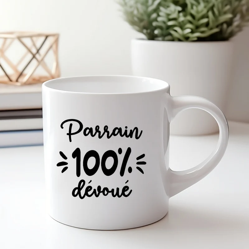 Décalque de vinyle - PARRAIN - Parrain 100% dévoué V1