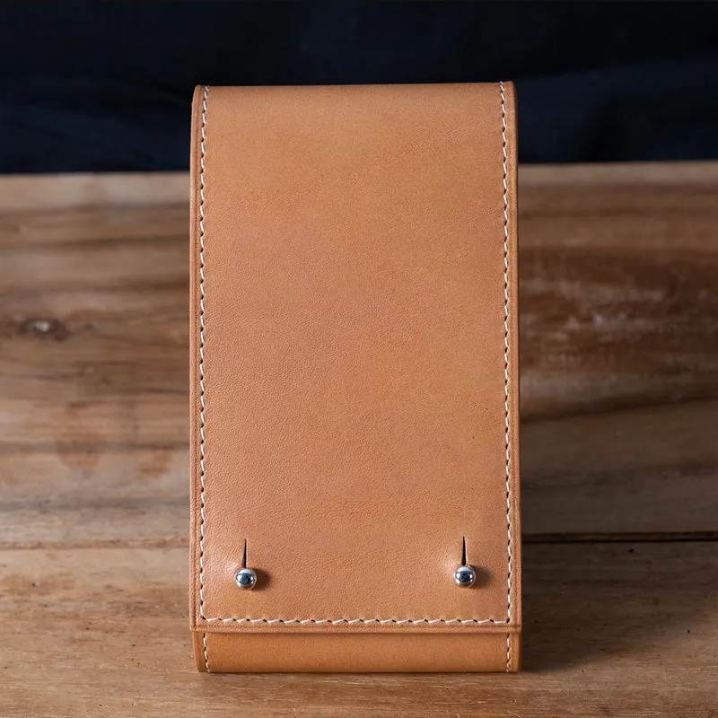 Etui une montre veau sellier naturel