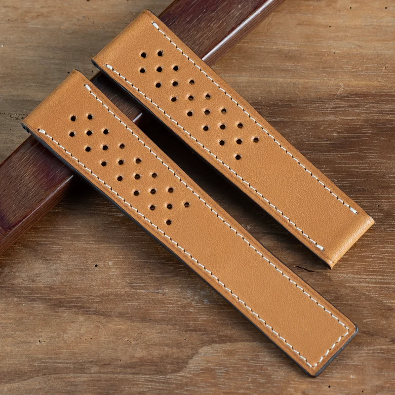 Bracelet compatible boucle tag heuer naturel
