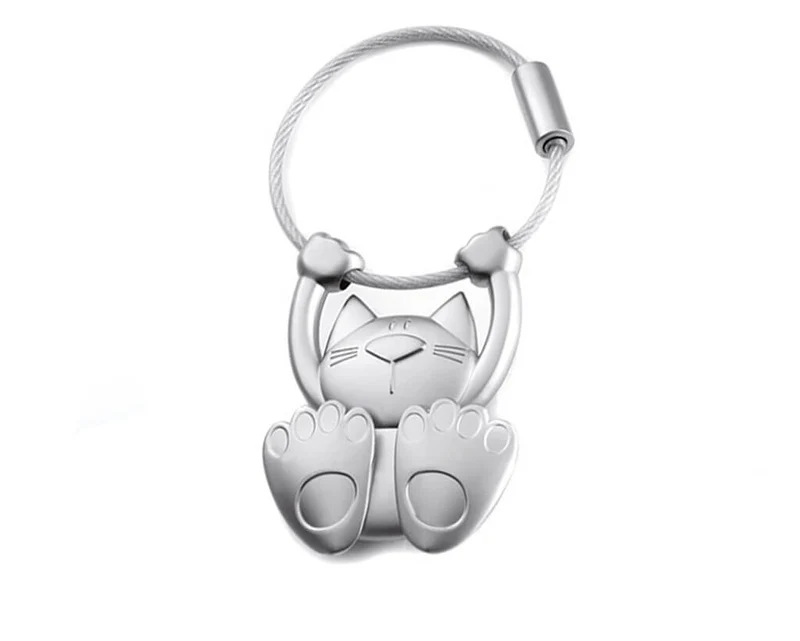 TROIKA Keychain "Tabby" - silver