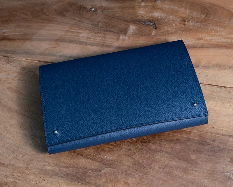 Pochette 3 Montres veau marine