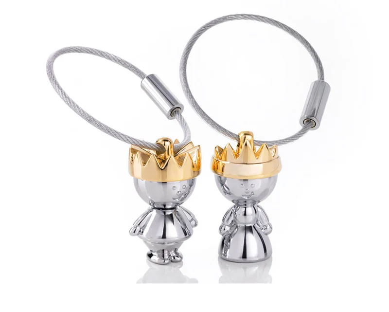 TROIKA Key Chain "LITTLE KING LITTLE QUEEN"