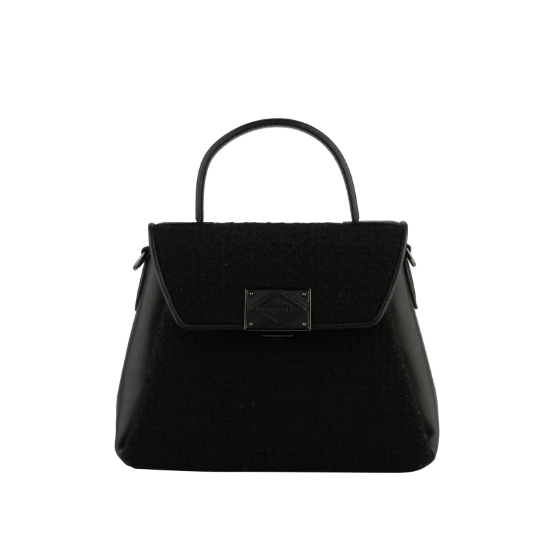 Carat tweed - Porté main noir