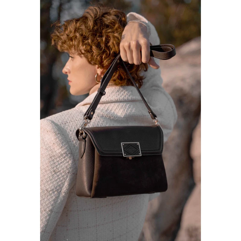 Carat Nubuck - Sac marron PM