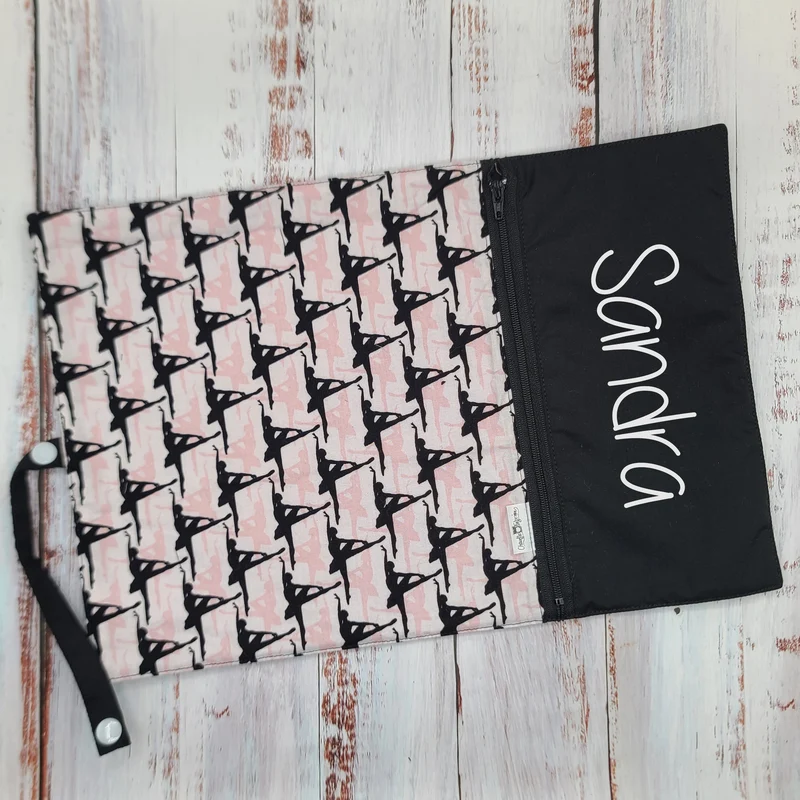 Napperon personnalise (Couleur d'impression au choix) - Ballerines - Pochette noire