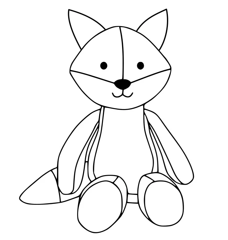 Peluche - Toutou - Loup (15)" - Souvenirs / Mémoires