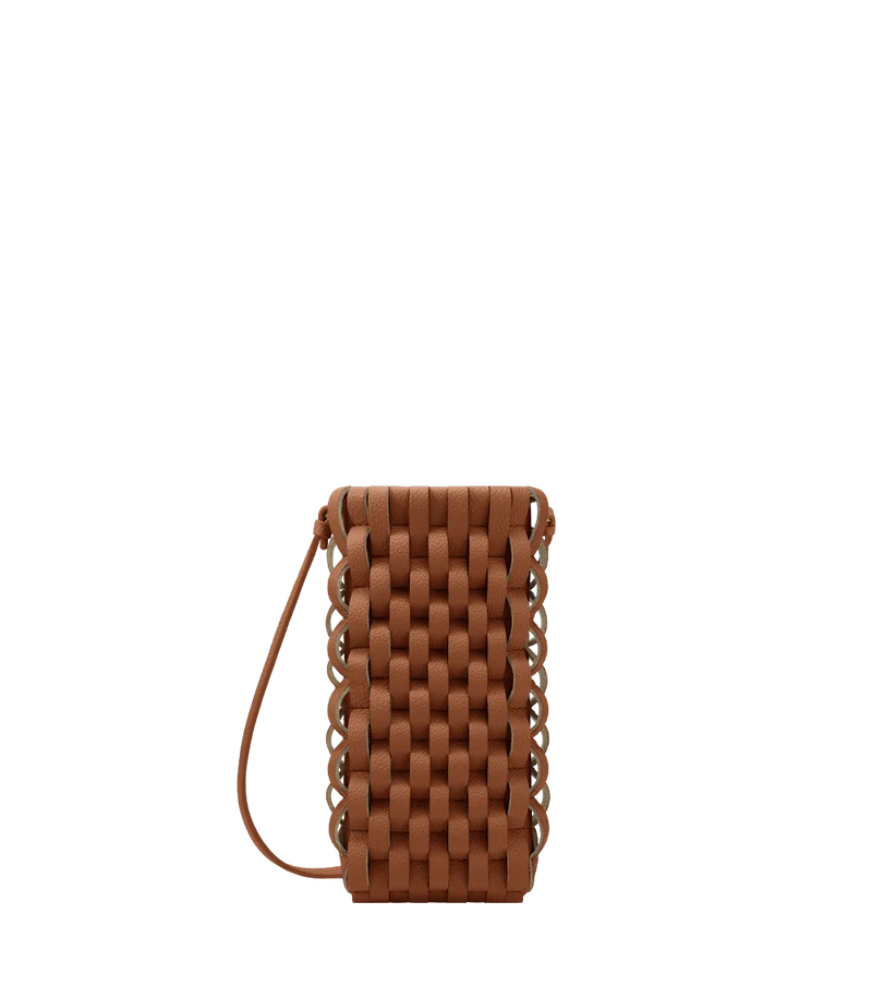 Etui téléphone Onda - Cognac
