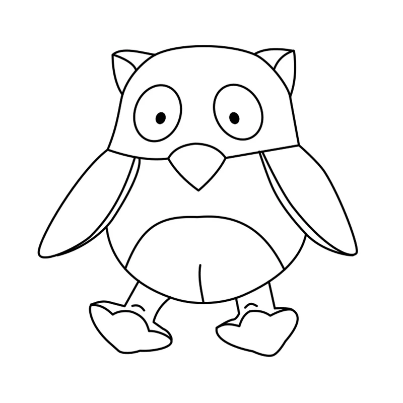 Peluche - Toutou - Chouette (8" Assis) - Souvenirs / Mémoires