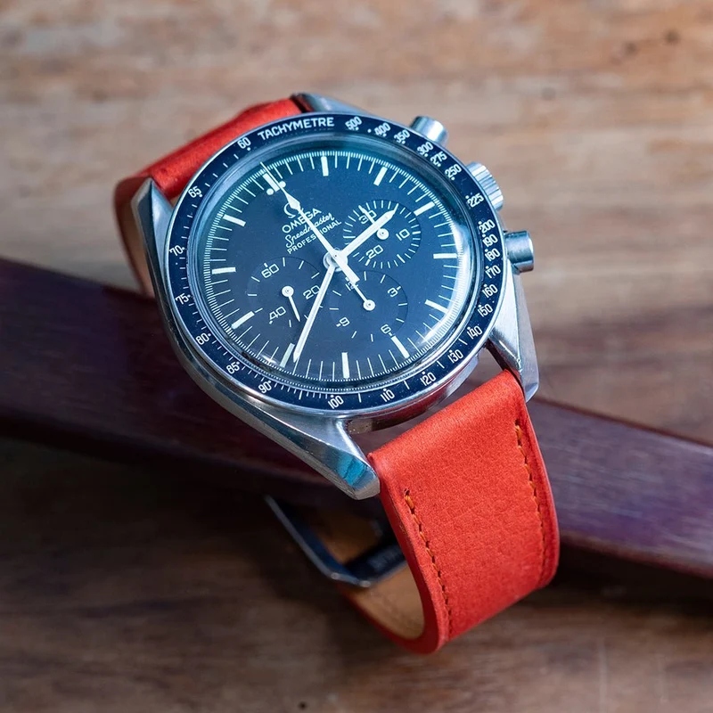 Bracelet de montre nubuck orange