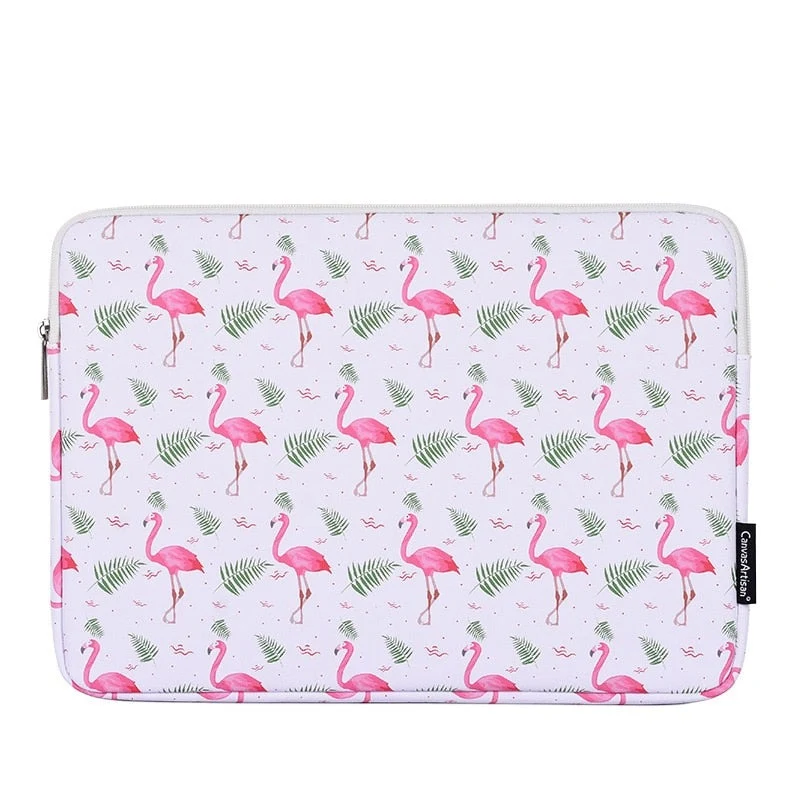 Pochette Ordinateur - Flamant Rose