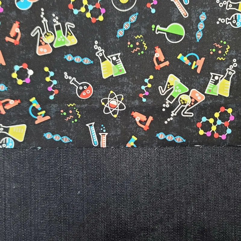 Trousse de voyage - Sac à cosmétiques/maquillage - Étui à crayons - Sciences/Microscope