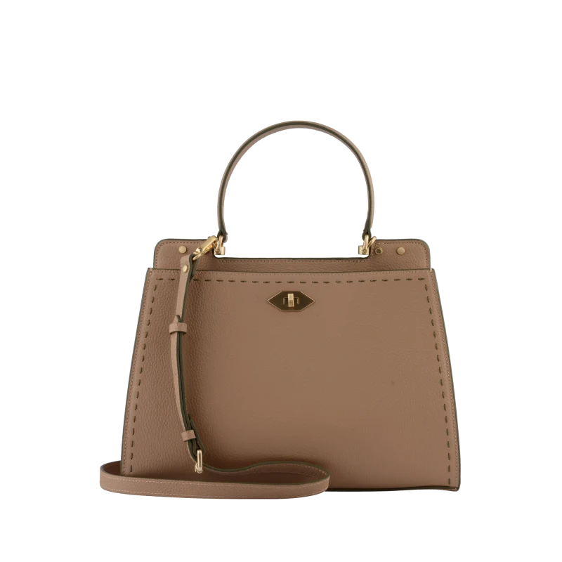 Trianon Bicolore - Sac à main mastic/kaki GM