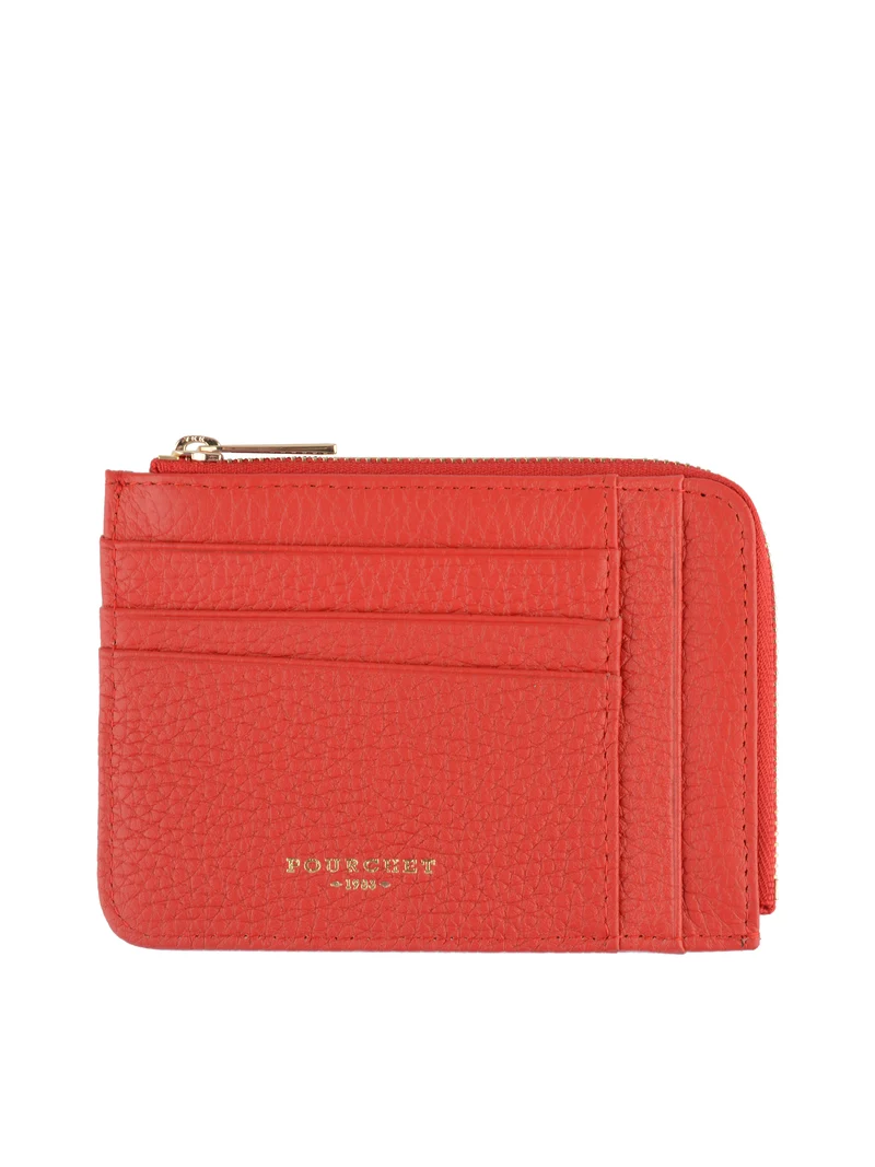 Club - Porte monnaie/carte plat rouge vif