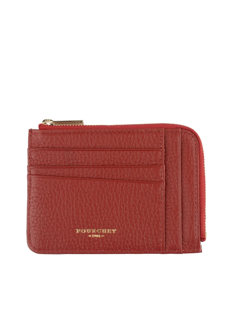 Club - Porte monnaie/carte plat rouge