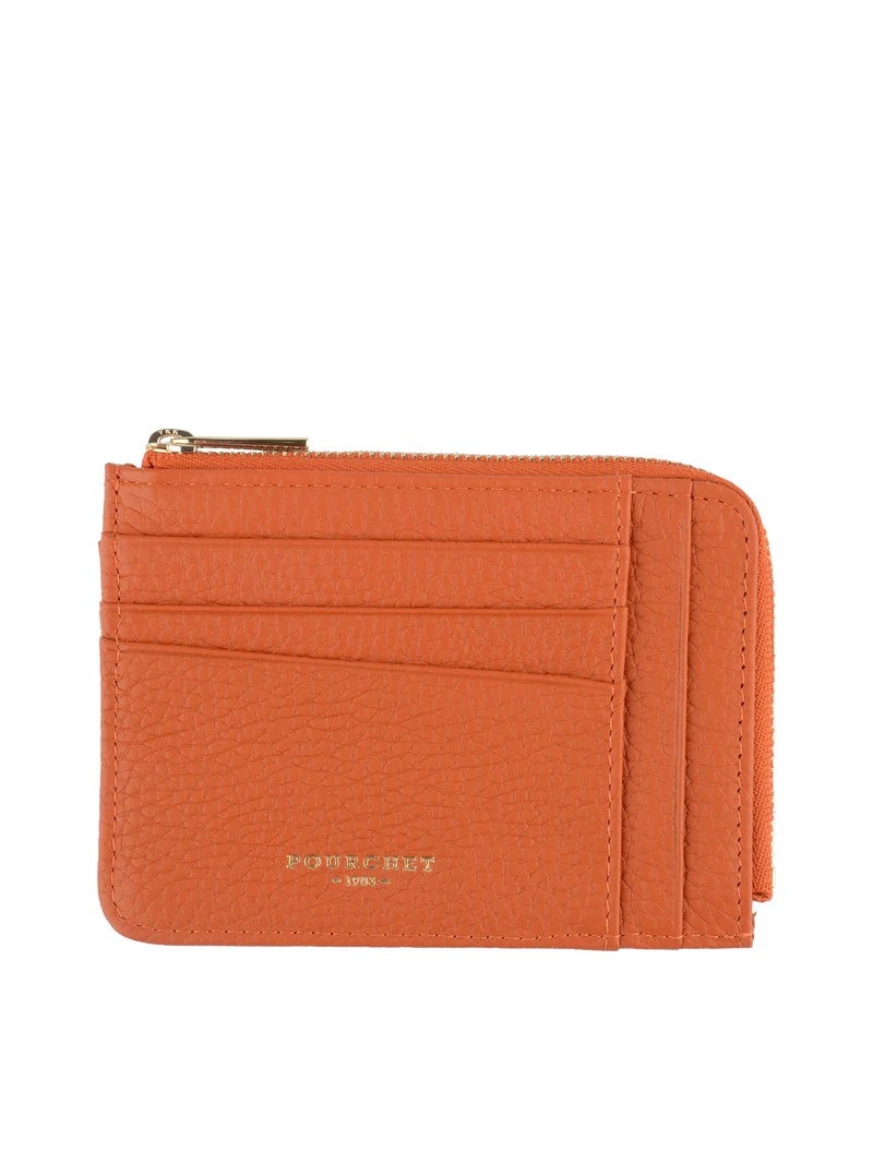 Club - Porte monnaie/carte plat orange