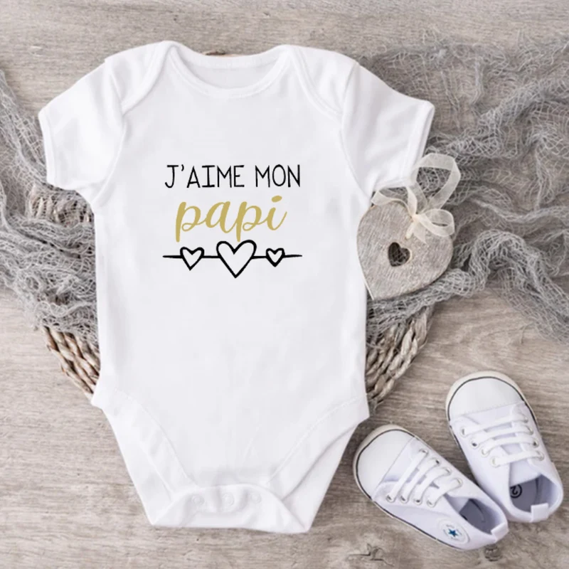 Cache-couche pour bébé - Annonce Papi - J'aime mon papi (v2515)
