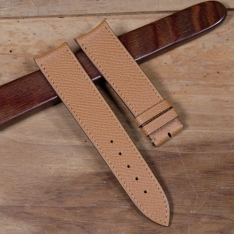 Bracelet anses courbes grainé whisky