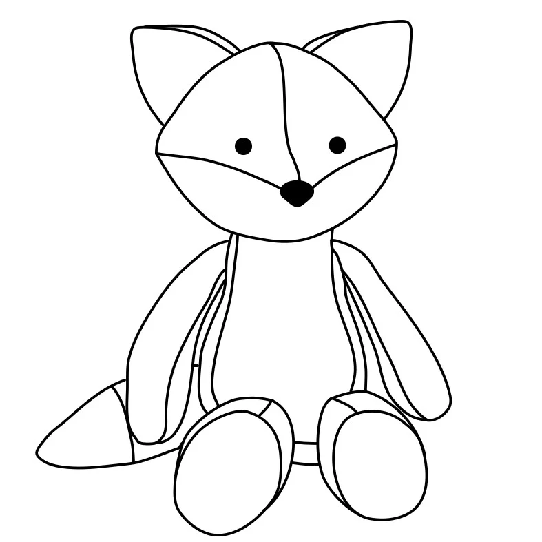 Peluche - Toutou - Renard (15)" - Souvenirs / Mémoires