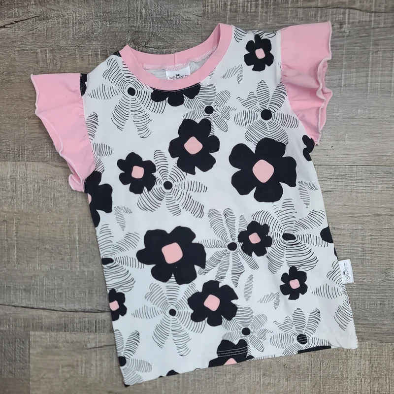 T-shirt "Manches à volants" - ENFANT - Grandeur 3-4 ans - BLOOMS