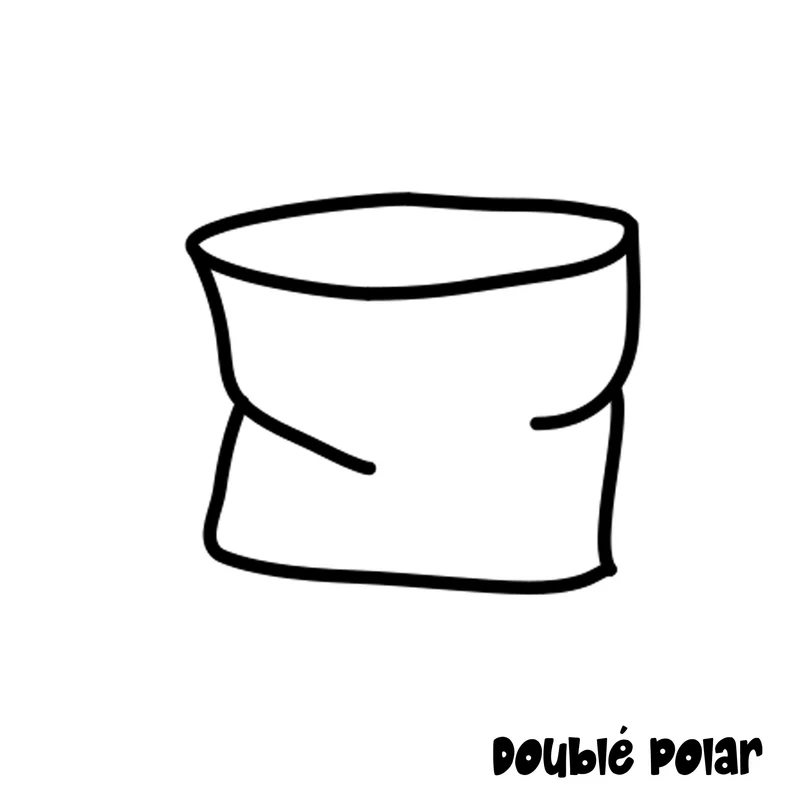 ADULTE - Cache-Cou (POLAR) Hiver – Tissu au choix