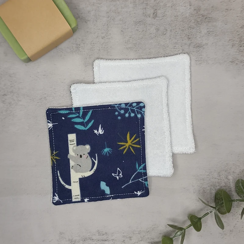 Ensemble 3 Lingettes démaquillantes - Koalas et paresseux