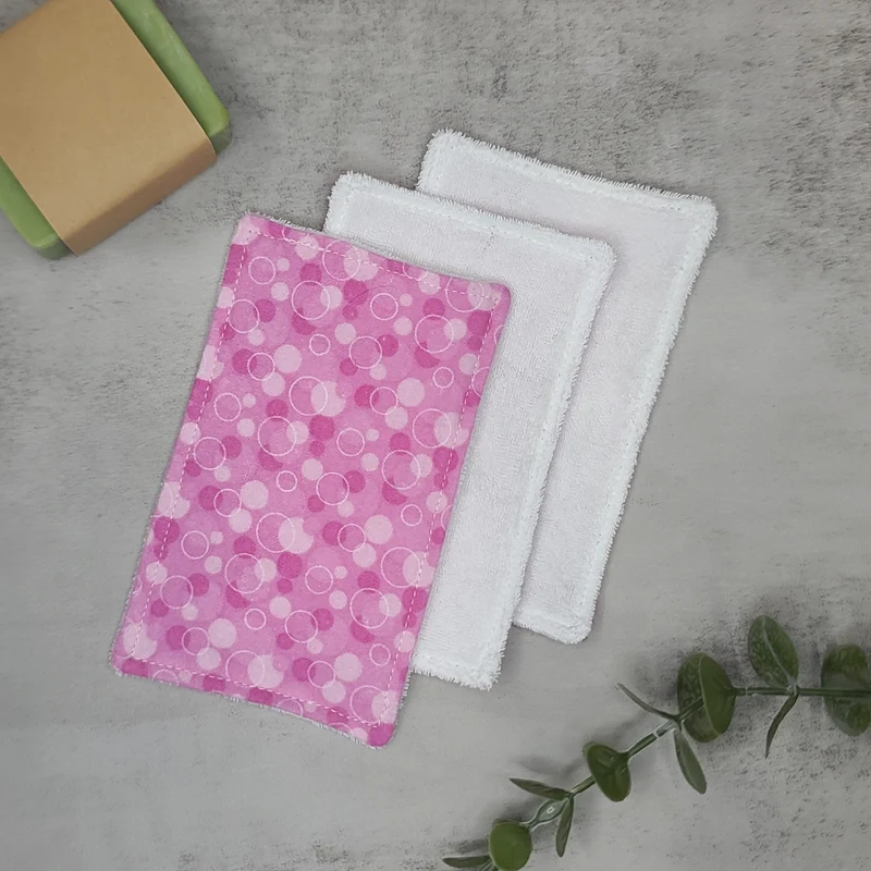 Lingettes démaquillantes - 3/Paquet - Pois roses